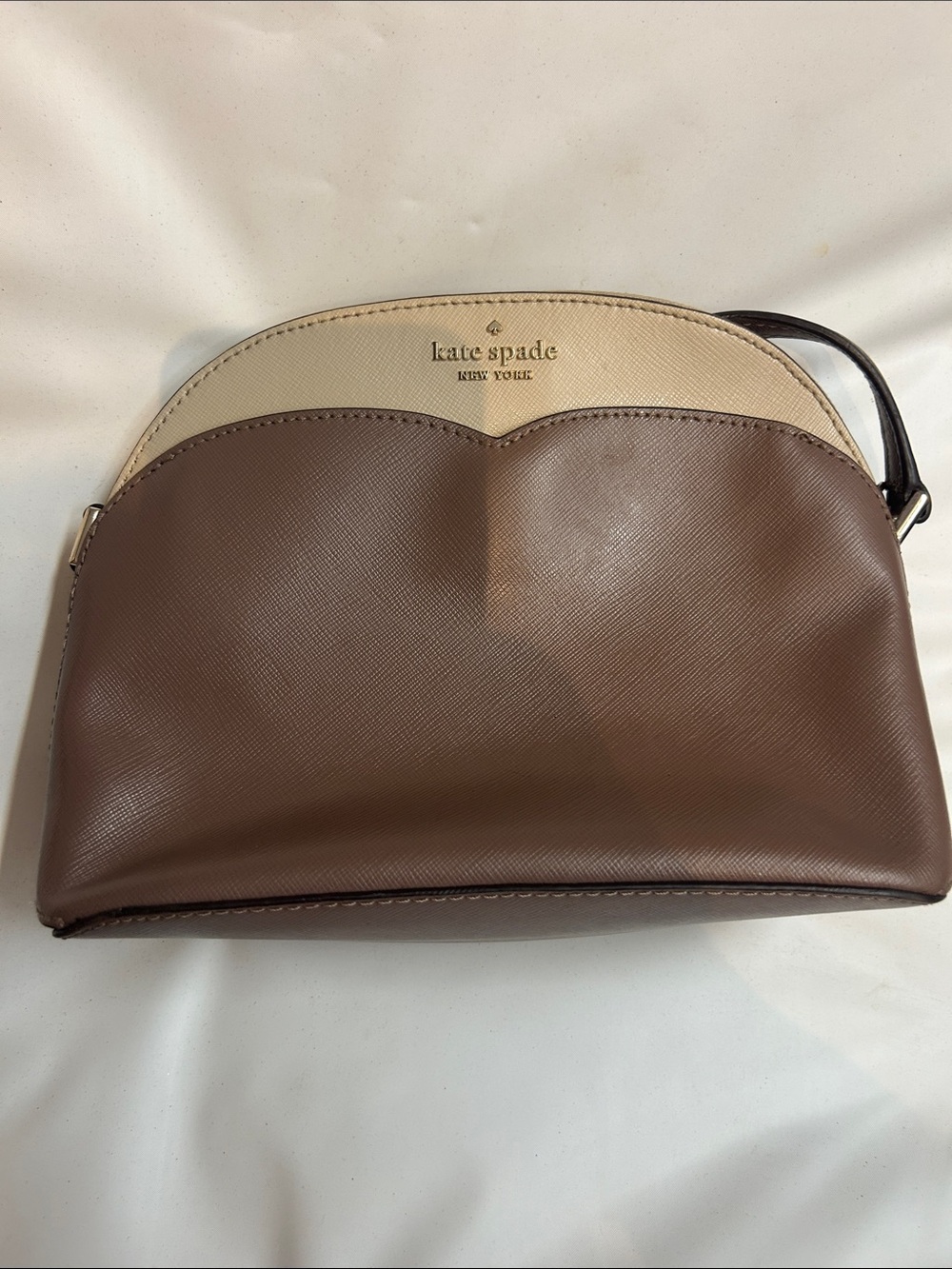 kate spade Brown and Cream Dome Messenger Bag